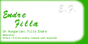 endre filla business card